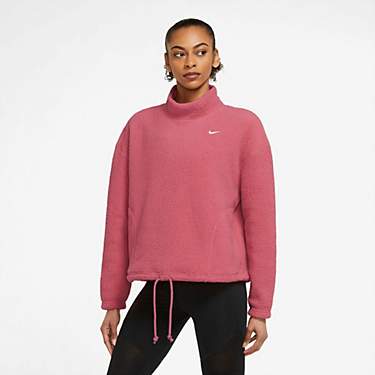 Nike Women's Therma-FIT Cozy Core Fleece Pullover Training Top                                                                  