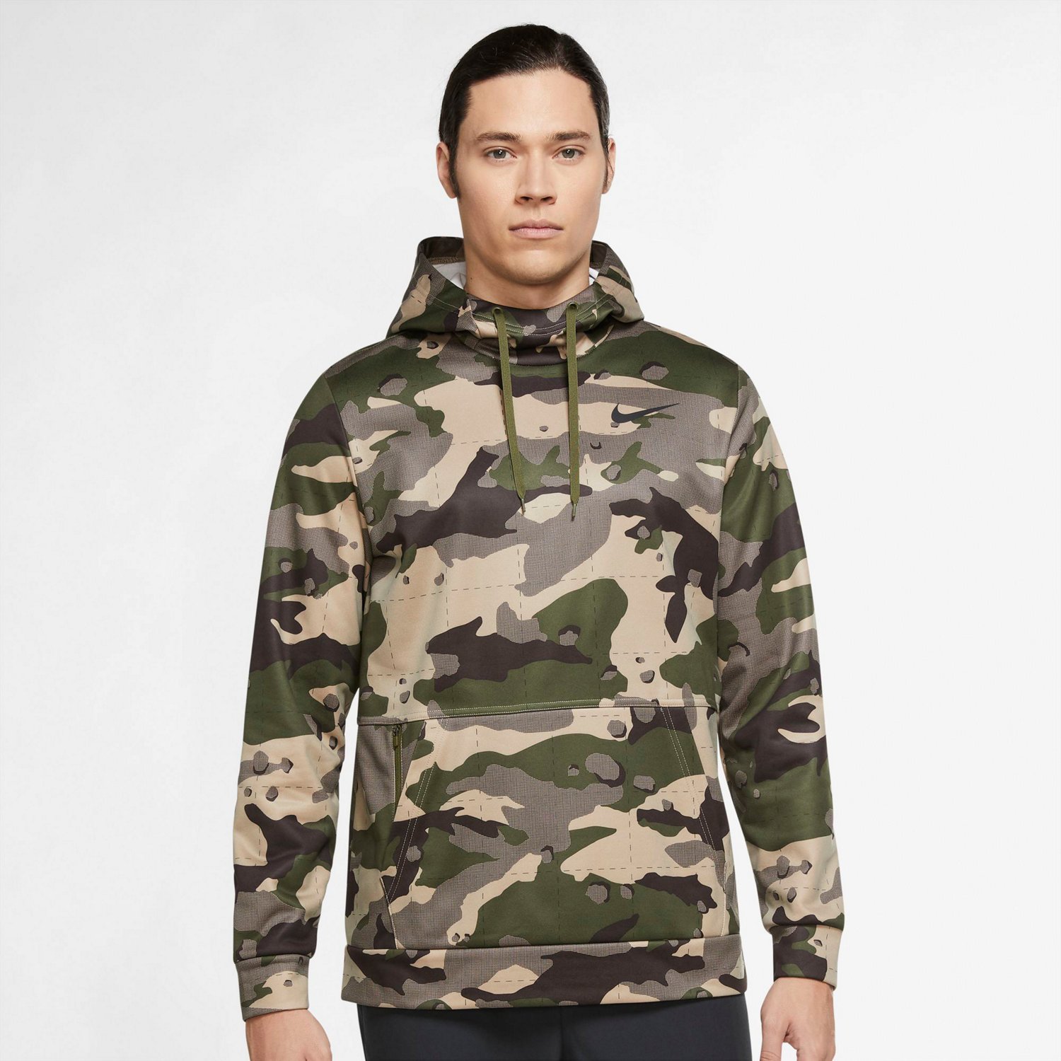 Nike Men’s Therma-Fit Camo Training Pullover Hoodie | Academy