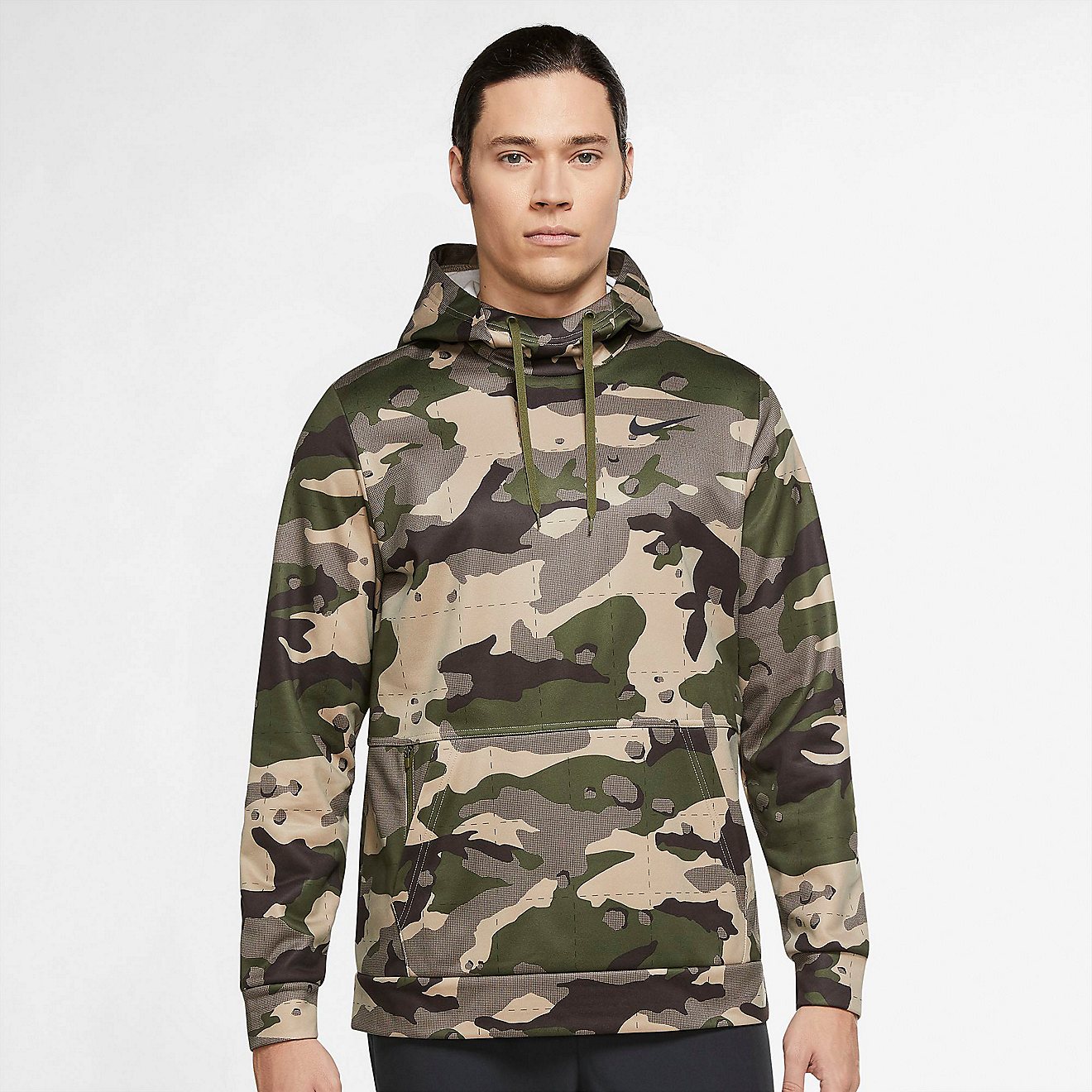 Nike Men’s Therma-Fit Camo Training Pullover Hoodie | Academy