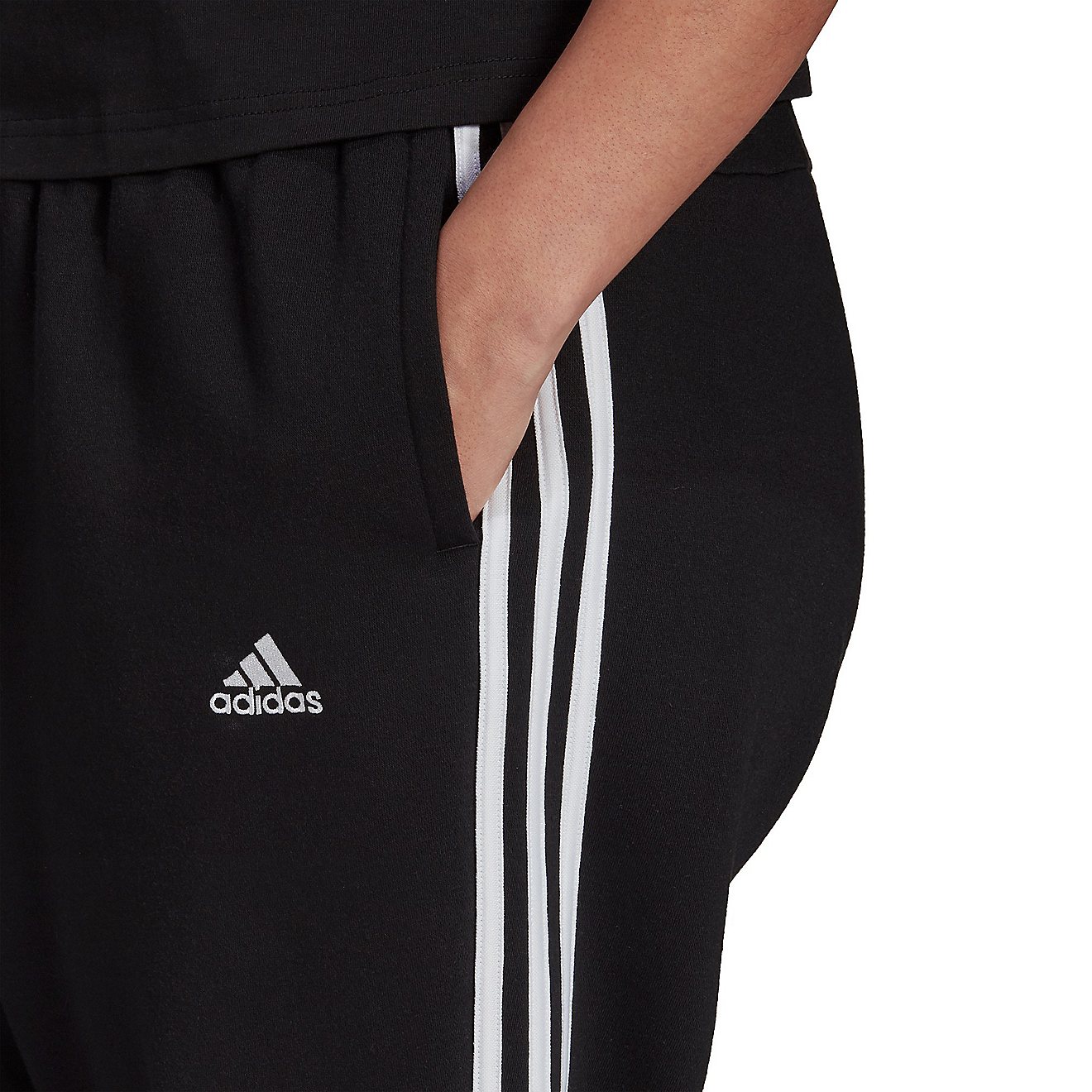 adidas Women's Essentials Tapered Plus Size Joggers                                                                              - view number 5