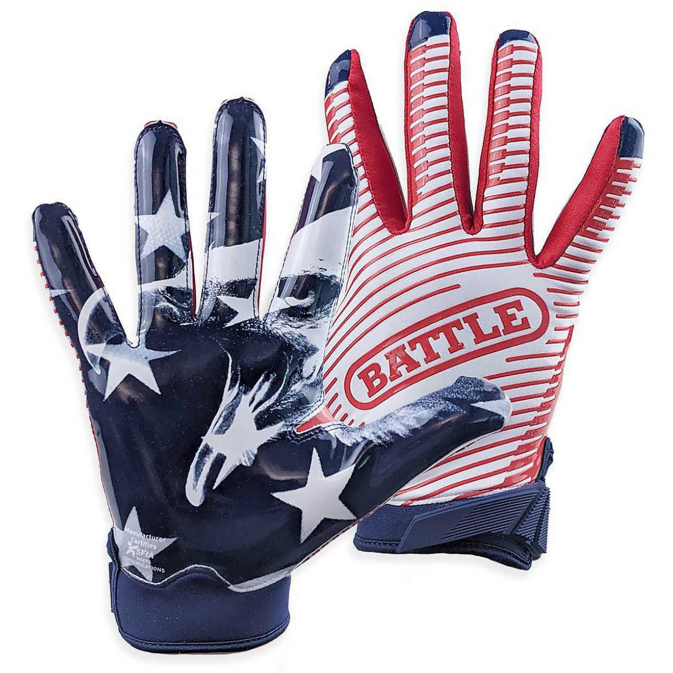Battle Youth Doom USA Football Gloves                                                                                            - view number 1