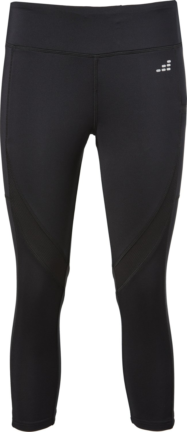 BCG Women's Running Mesh Pieced Cropped Leggings | Academy