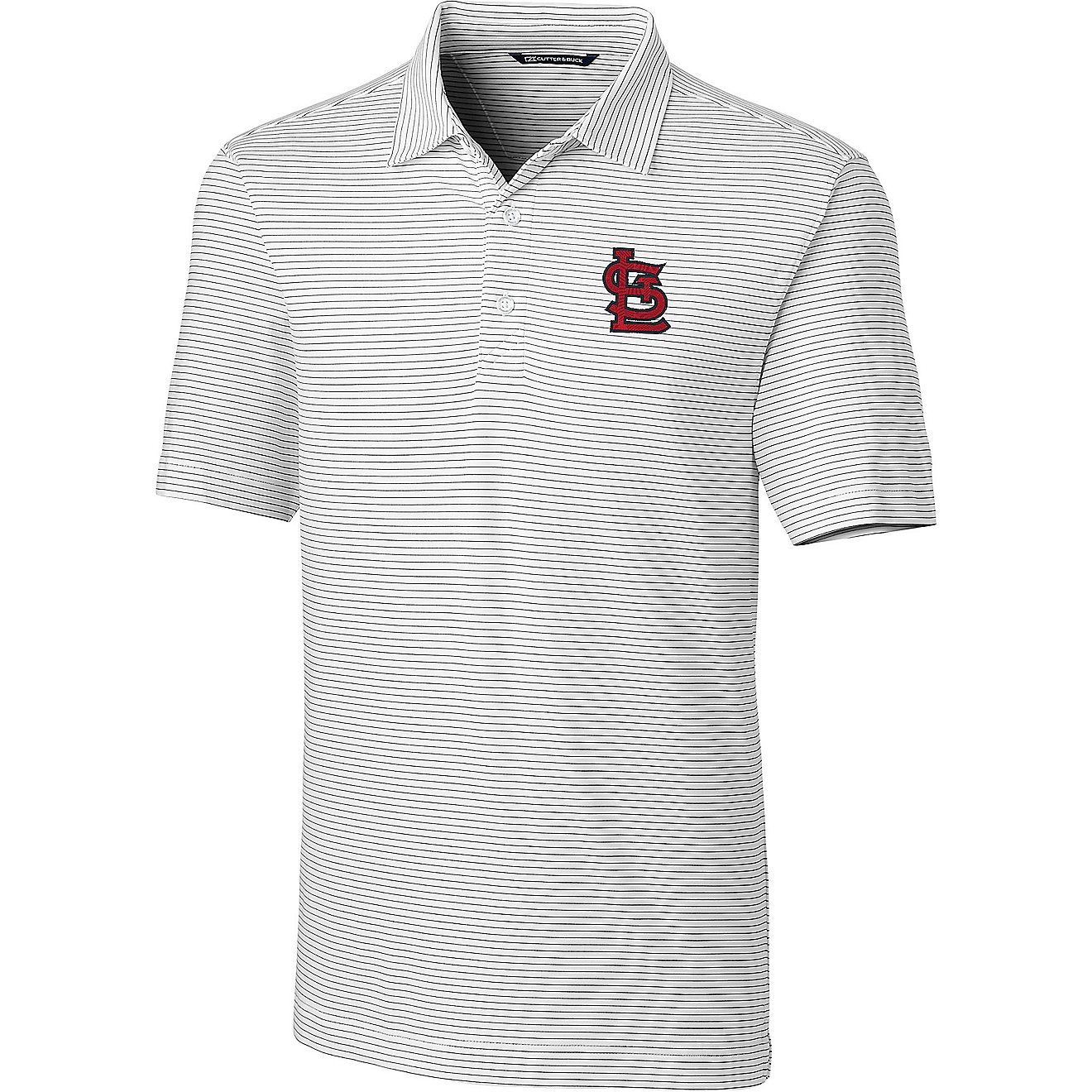 Cutter & Buck Men's St. Louis Cardinals Forge Pencil Stripe Tall Polo Shirt                                                      - view number 1