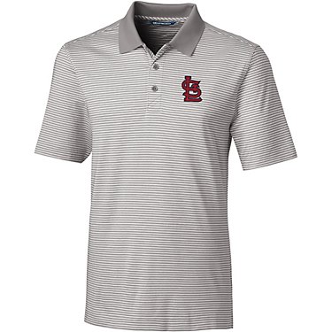 Cutter & Buck Men's St. Louis Cardinals Forge Tonal Stripe Big Polo Shirt