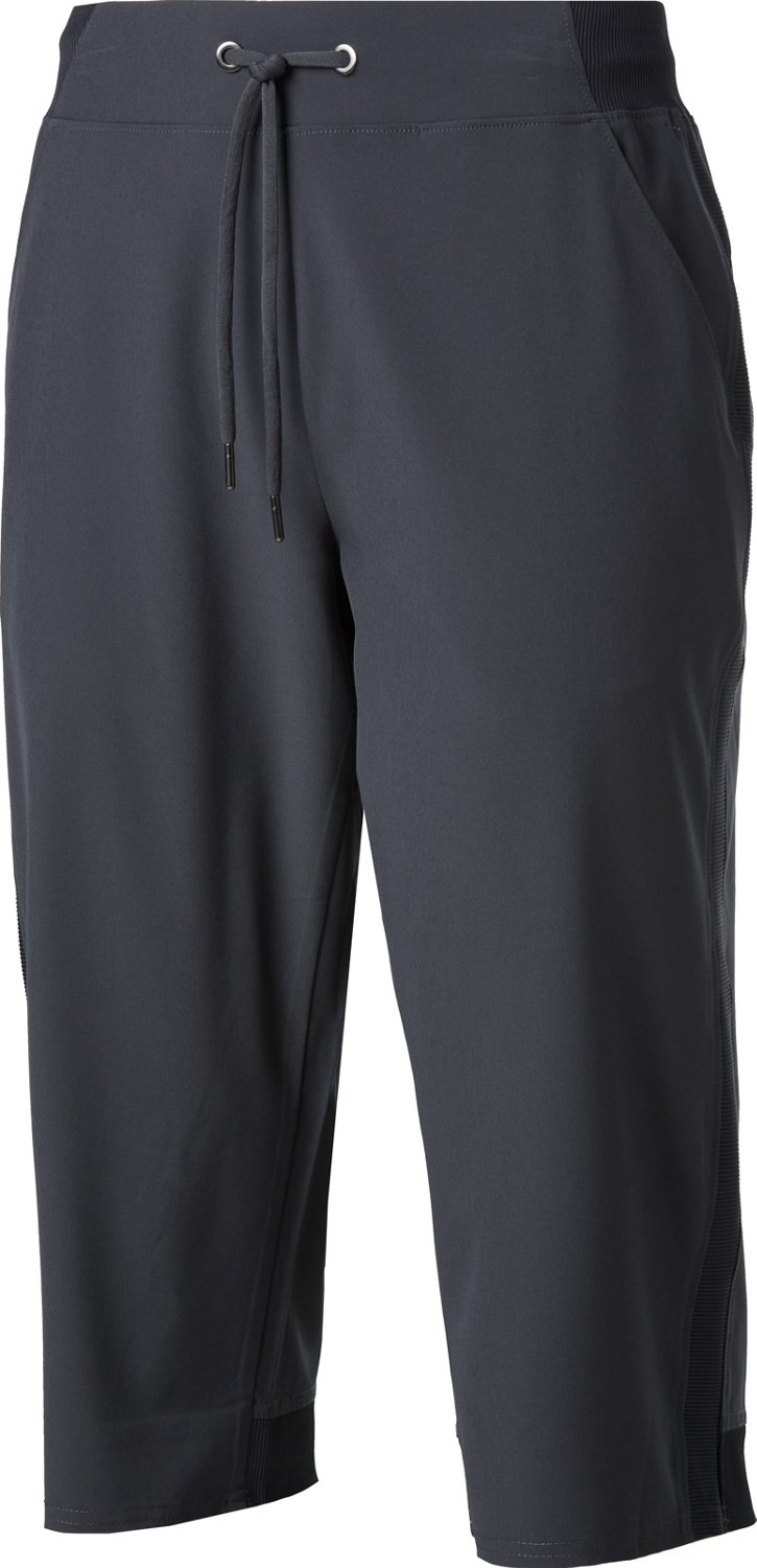 BCG Women's Woven Capri Leggings Academy