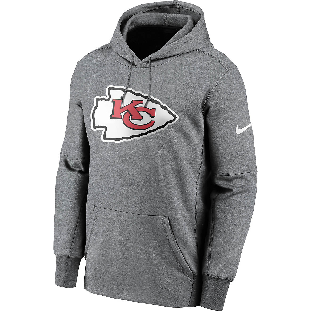 Nike Men's Kansas City Chiefs Therma Prime Logo Pullover Hoodie                                                                  - view number 1