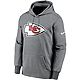 Nike Men's Kansas City Chiefs Therma Prime Logo Pullover Hoodie                                                                  - view number 1 image