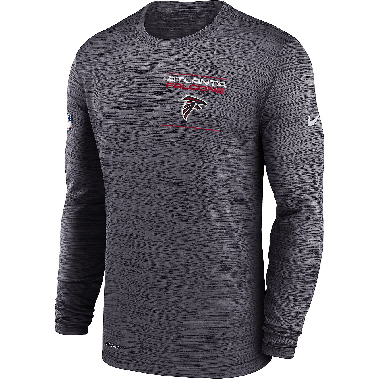 Nike Men's Atlanta Falcons Velocity Sideline Long Sleeve Shirt                                                                   - view number 1