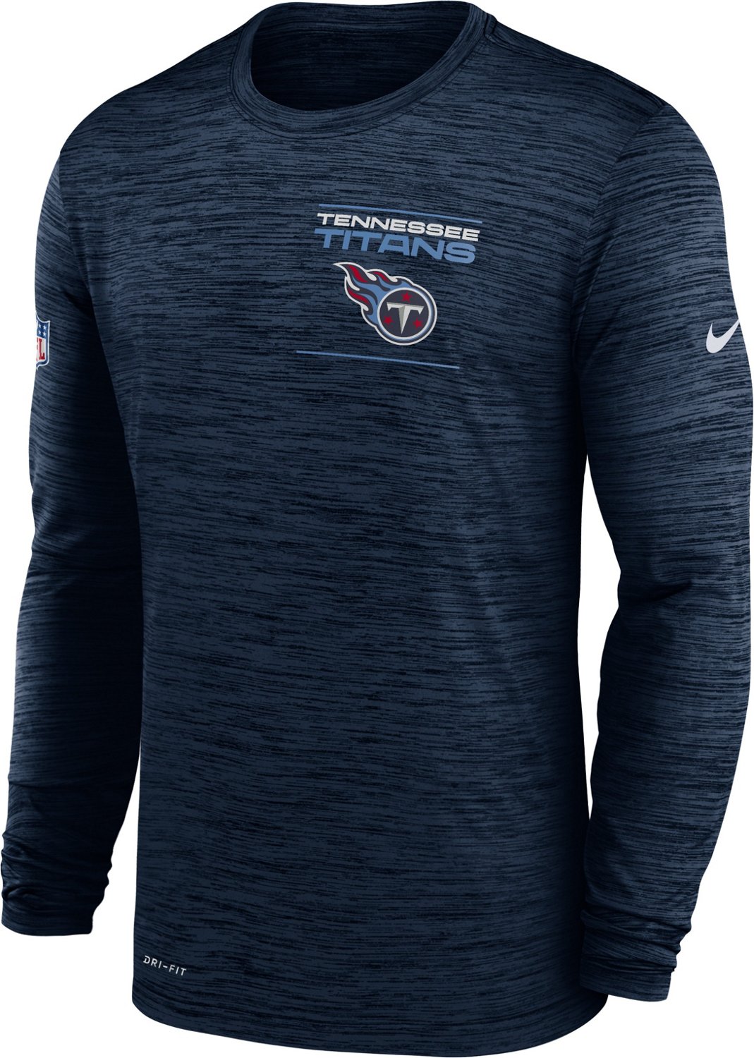 Nike Men's Tennessee Titans Velocity Sideline Long Sleeve Shirt | Academy