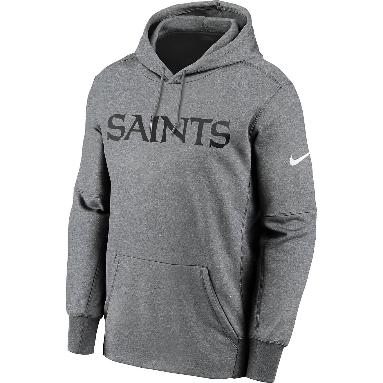 Nike Men's New Orleans Saints Wordmark Therma Hoodie                                                                             - view number 1