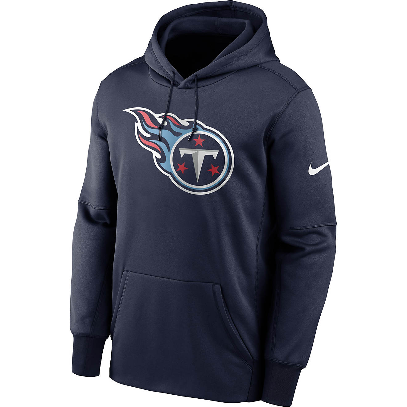Nike Men's Tennessee Titans Logo Therma Hoodie                                                                                   - view number 1