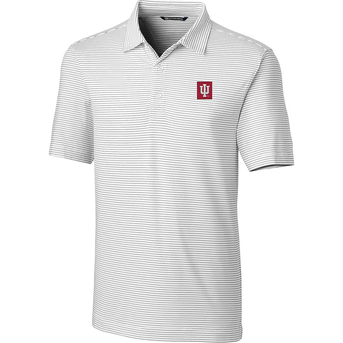 Cutter & Buck Men's Indiana University Forge Pencil Stripe Polo                                                                  - view number 1