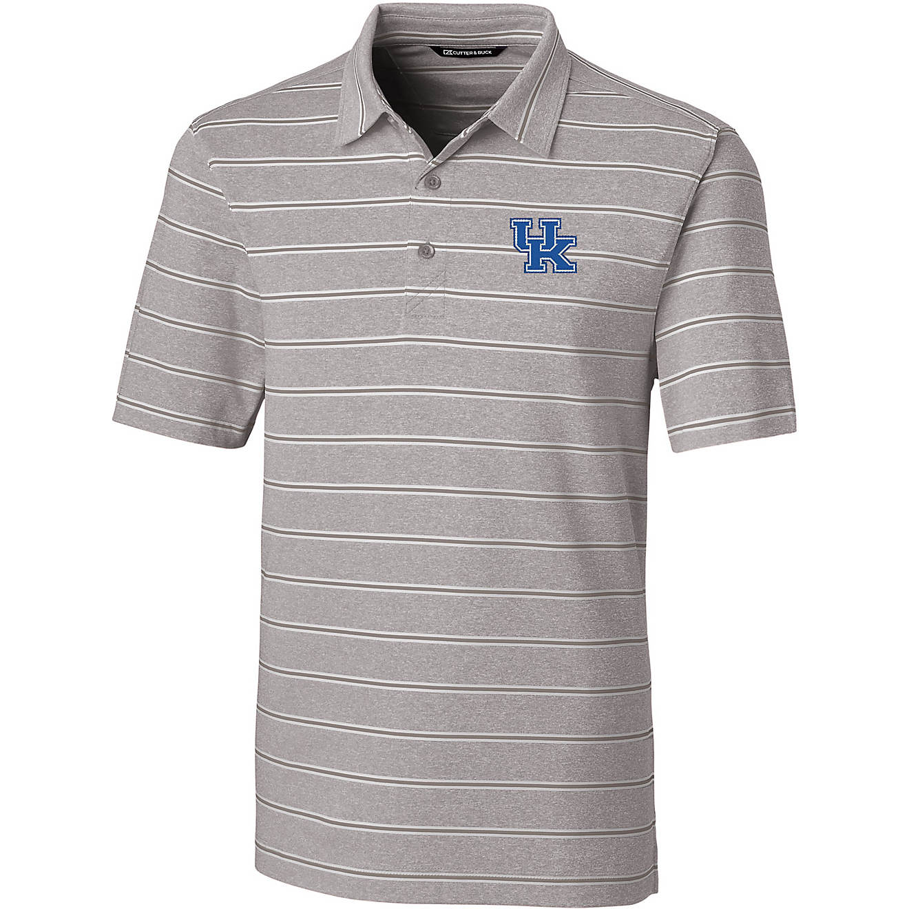 Cutter & Buck Men's University of Kentucky Forge Heather Stripe Polo                                                             - view number 1