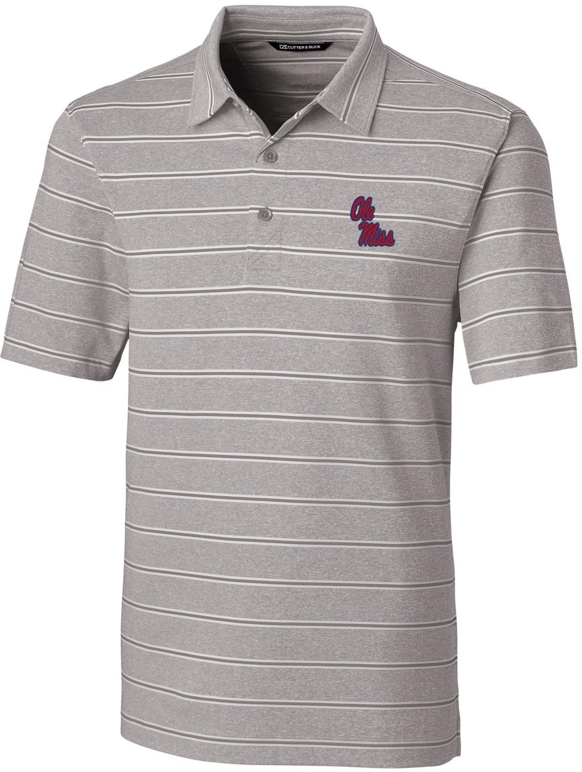 Cutter & Buck Men's University of Mississippi Forge Heather Stripe Polo ...