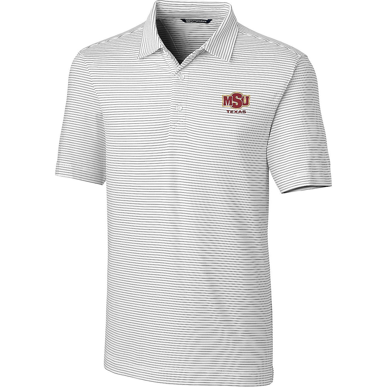 Cutter & Buck Men's Midwestern State University Forge Pencil Stripe Polo                                                         - view number 1