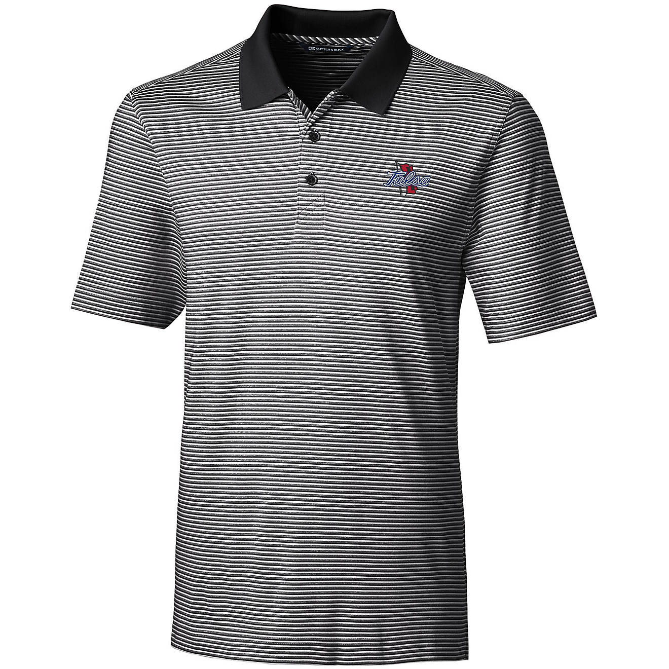 Cutter & Buck Men's University of Tulsa Forge Tonal Stripe Polo                                                                  - view number 1