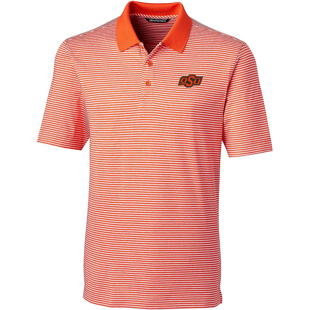 Cutter & Buck Men's Oklahoma State University Forge Tonal Stripe Polo                                                            - view number 1