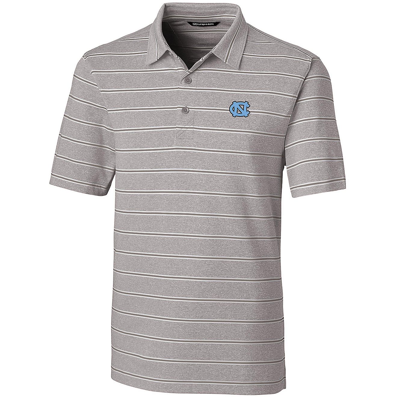 Cutter & Buck Men's University of North Carolina Forge Heather Stripe Polo                                                       - view number 1