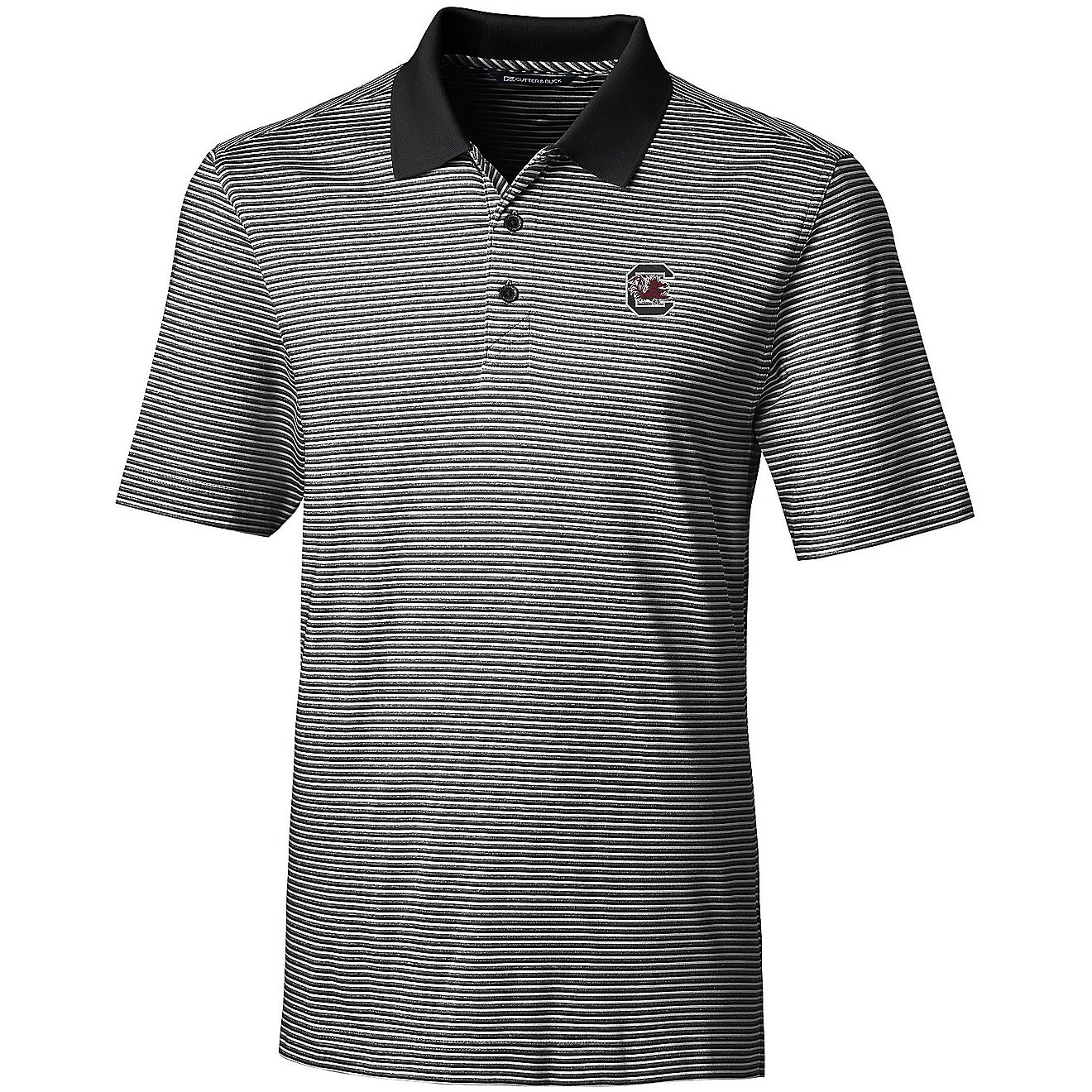 Cutter & Buck Men's University of South Carolina Forge Tonal Stripe Polo                                                         - view number 1