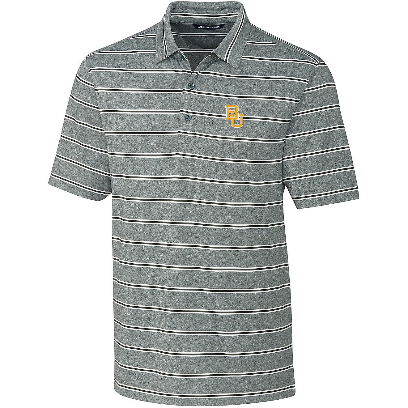 Cutter & Buck Men's Baylor University Forge Heather Stripe Polo                                                                  - view number 1