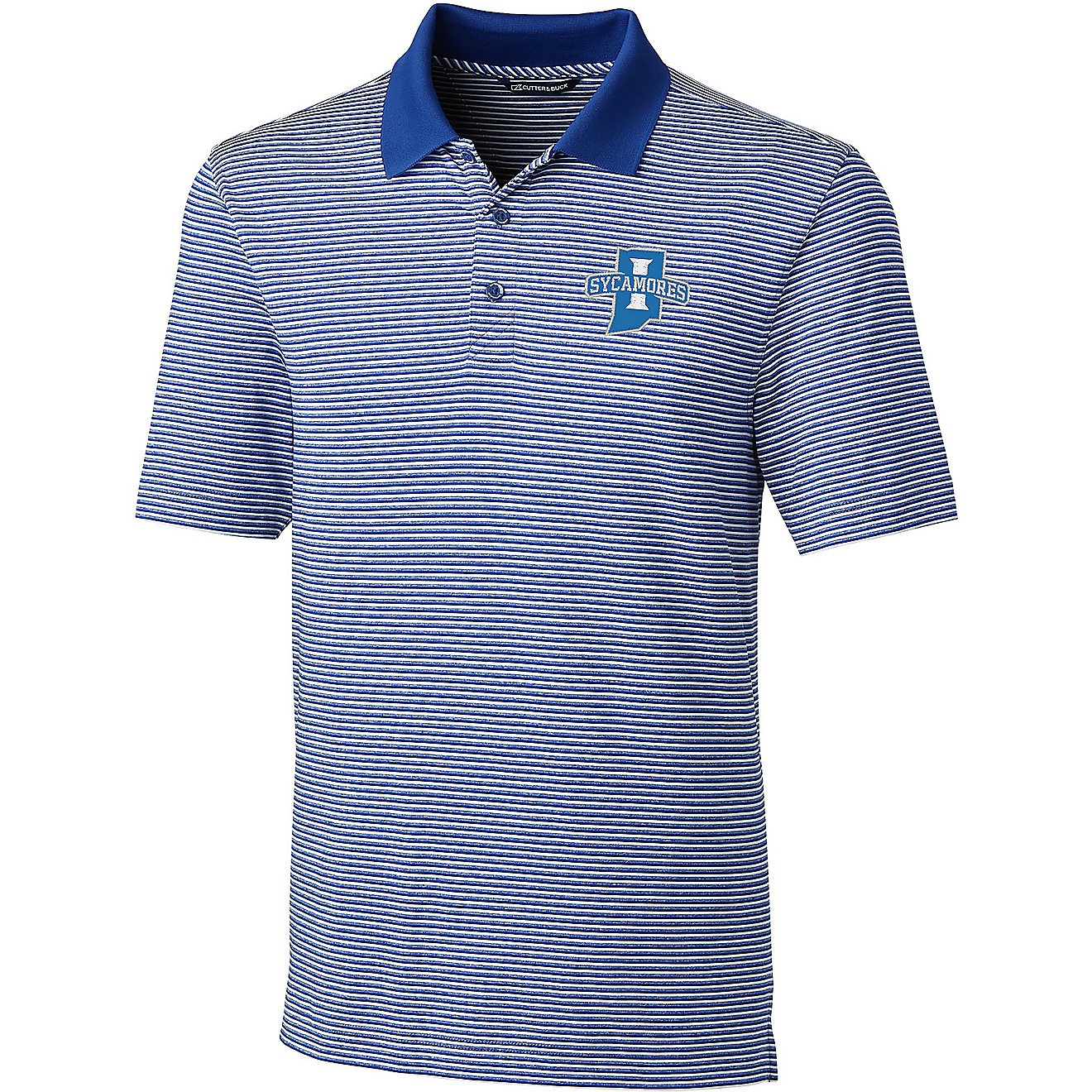 Cutter & Buck Men's Indiana State University Forge Tonal Stripe Polo                                                             - view number 1