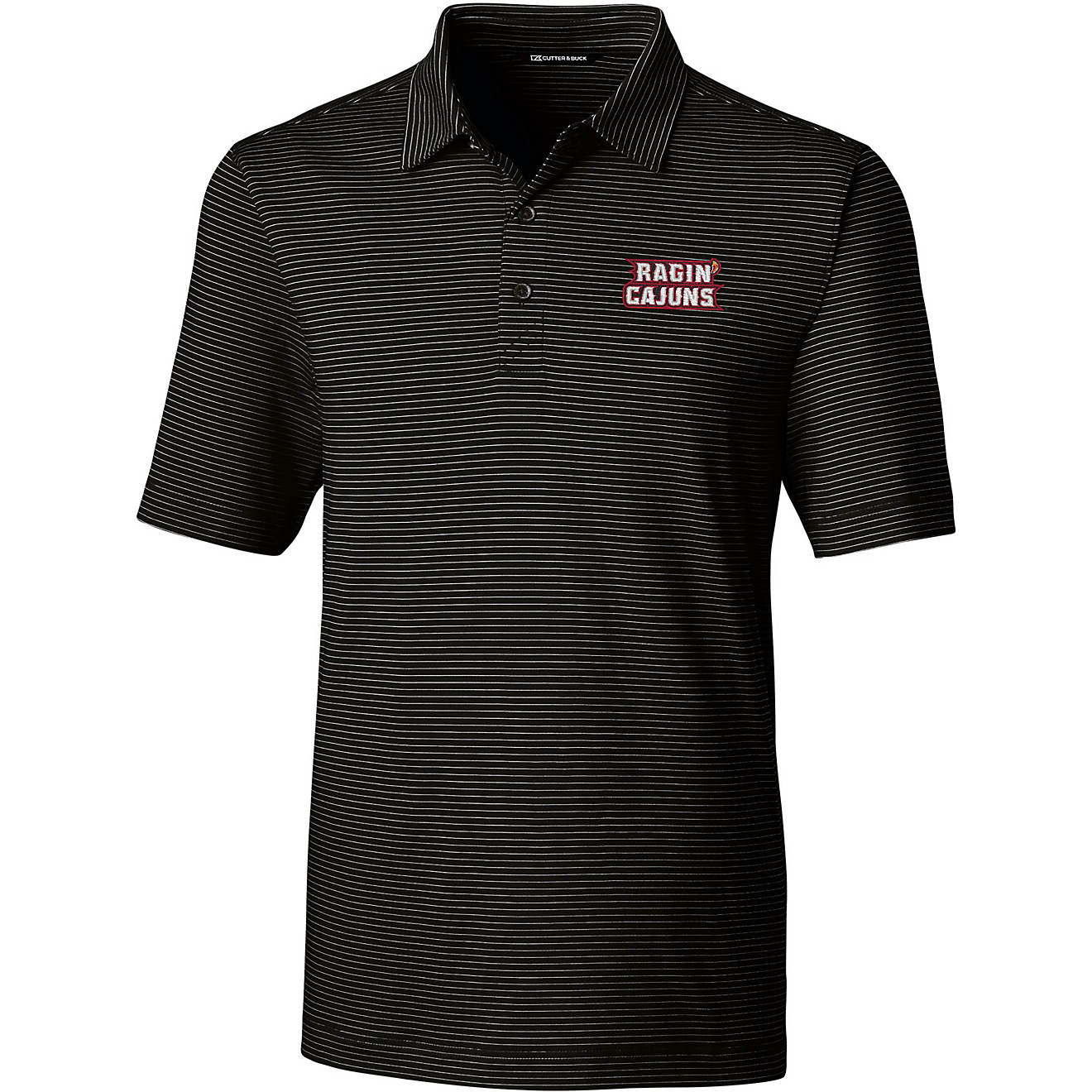 Cutter & Buck Men's University of Louisiana at Lafayette Forge Pencil Stripe Polo                                                - view number 1