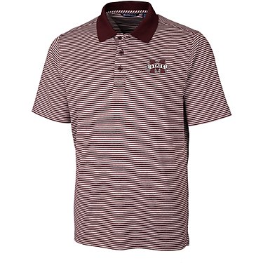 Cutter & Buck Men's Mississippi State University Forge Tonal Stripe Polo