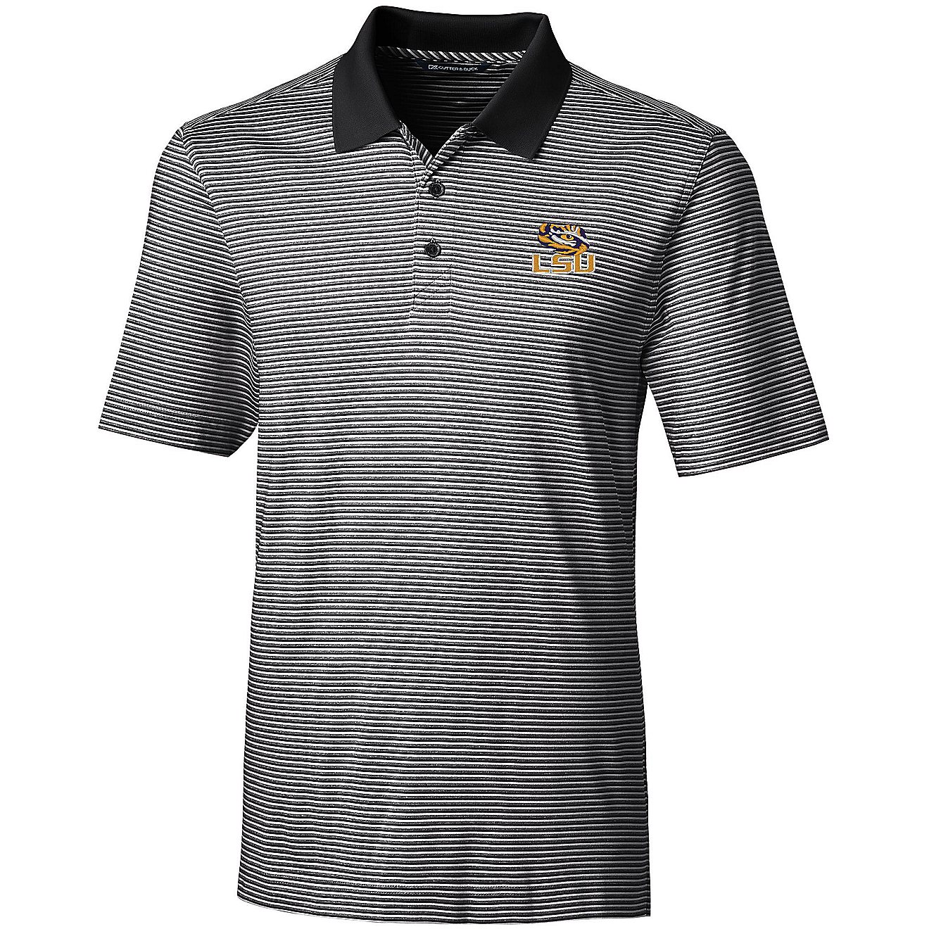 Cutter & Buck Men's Louisiana State University Forge Tonal Stripe Polo                                                           - view number 1