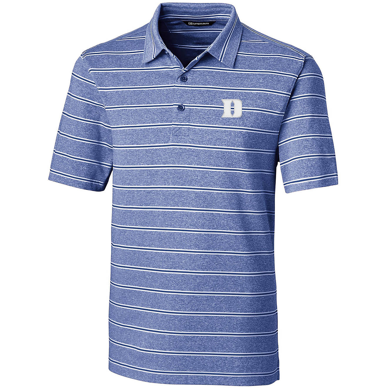 Cutter & Buck Men's Duke University Forge Heather Stripe Polo                                                                    - view number 1