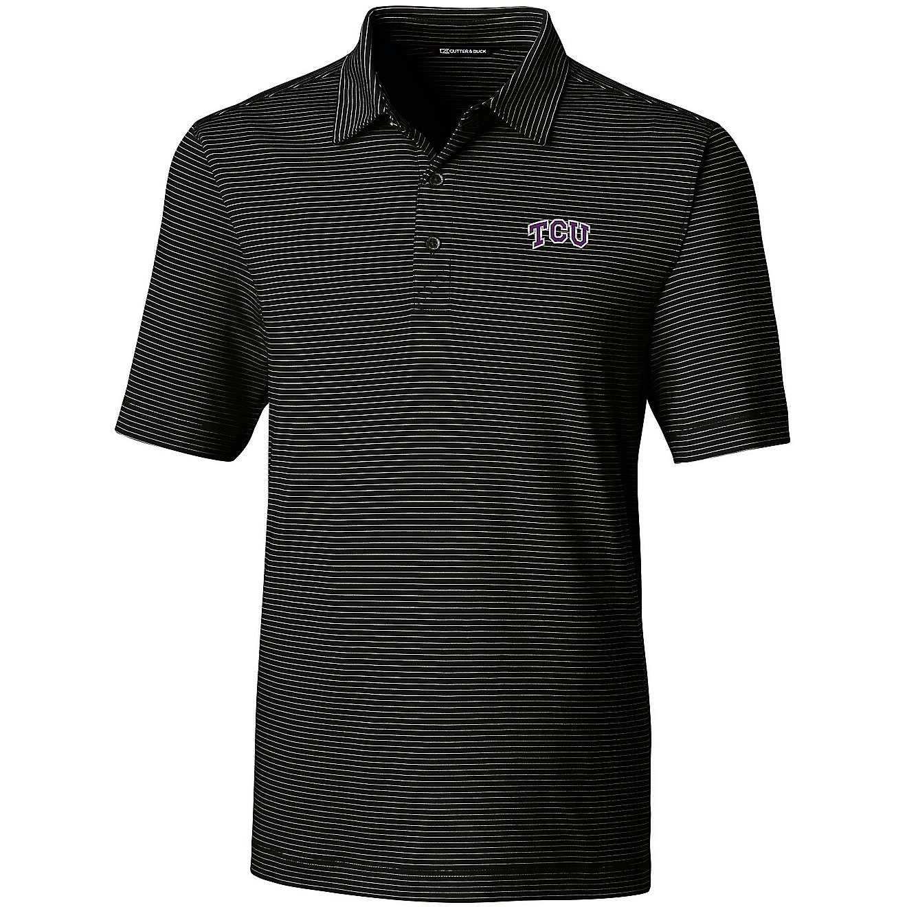 Cutter & Buck Men's Texas Christian University Forge Pencil Stripe Polo                                                          - view number 1