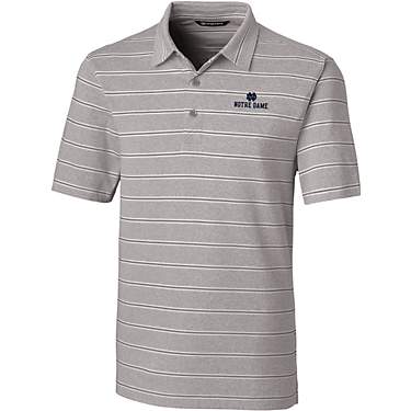 Cutter & Buck Men's University of Notre Dame Forge Heather Stripe Polo                                                          