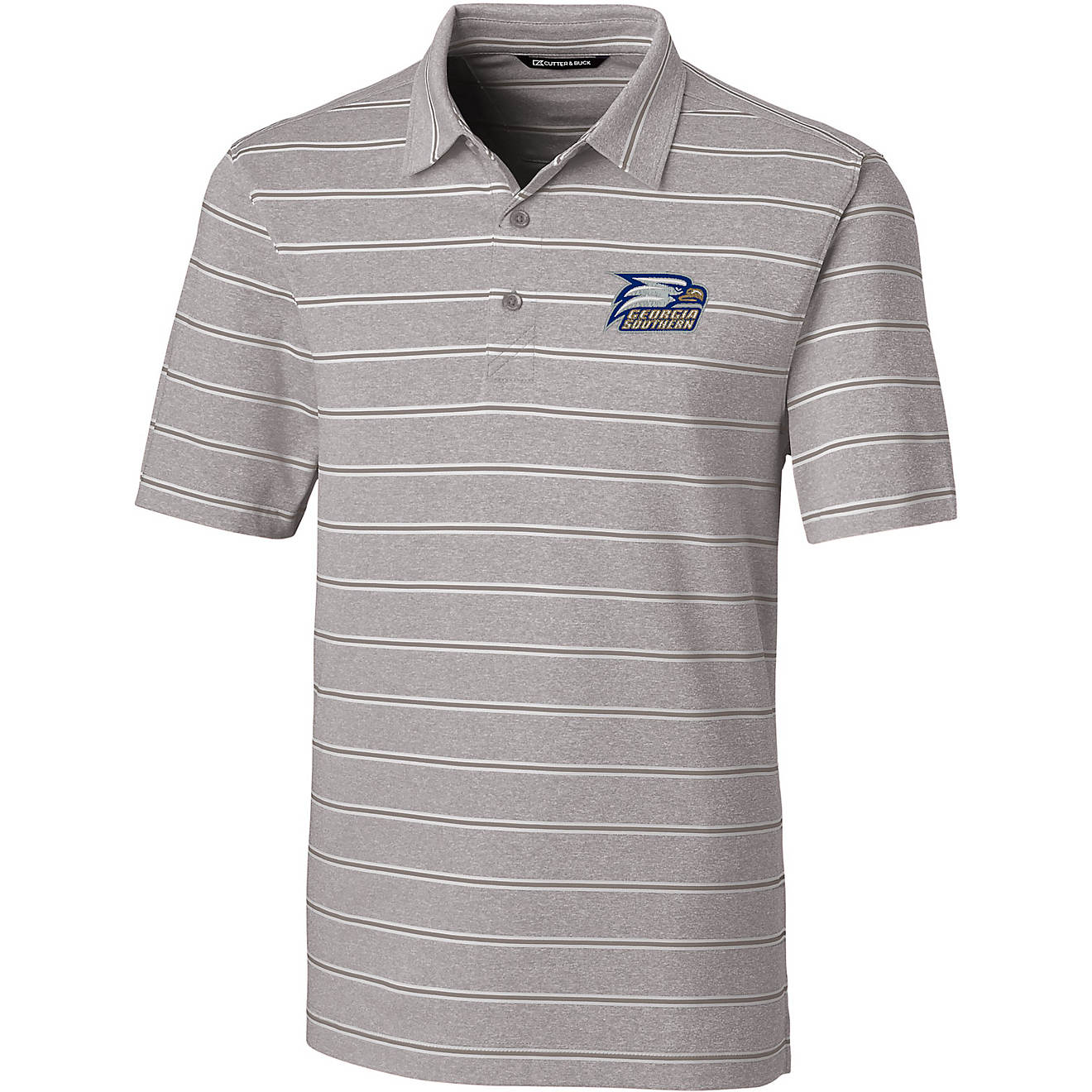 Cutter & Buck Men's Georgia Southern University Forge Heather Stripe Polo                                                        - view number 1