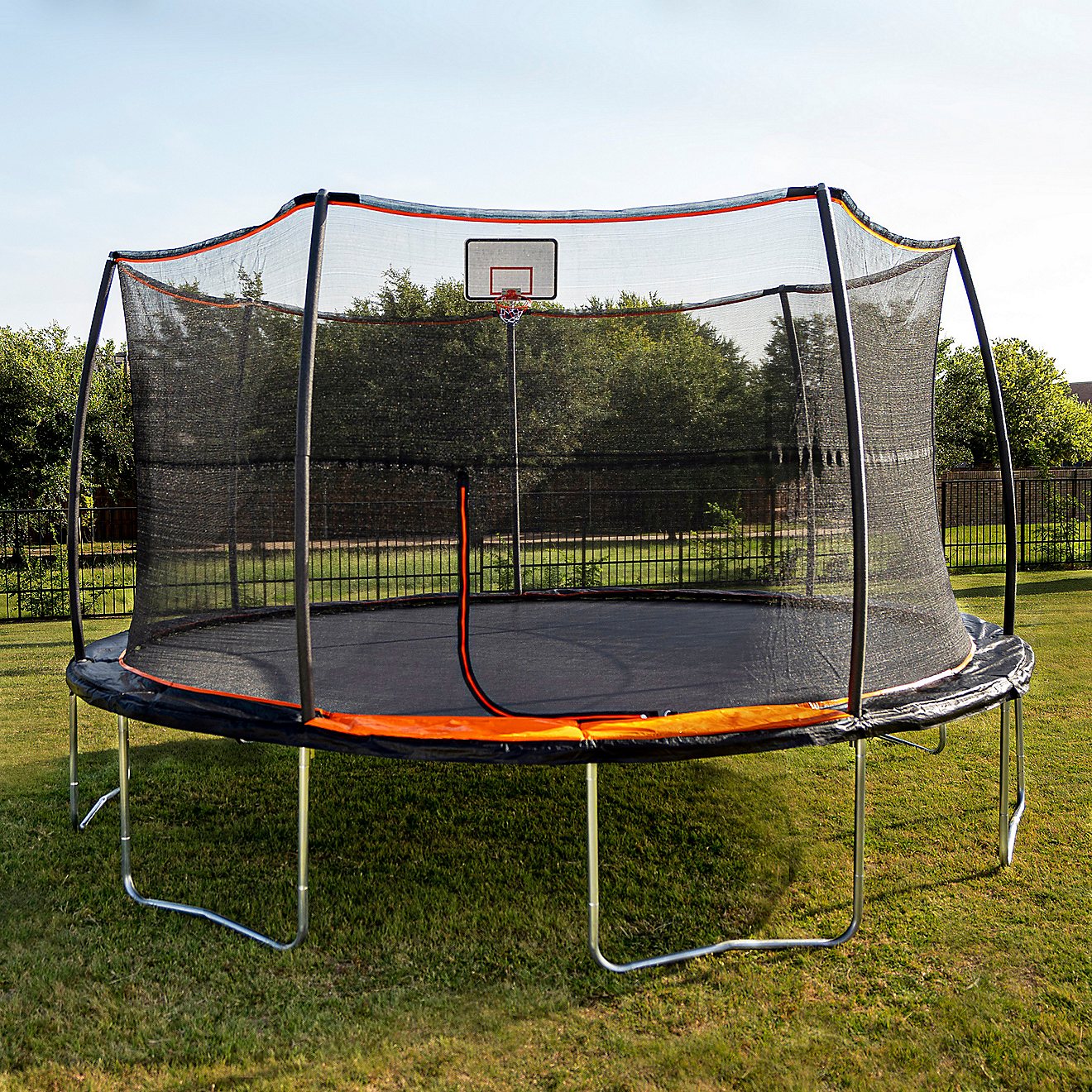 Jumpking 15 ft Round Trampoline with Basketball Hoop                                                                             - view number 4