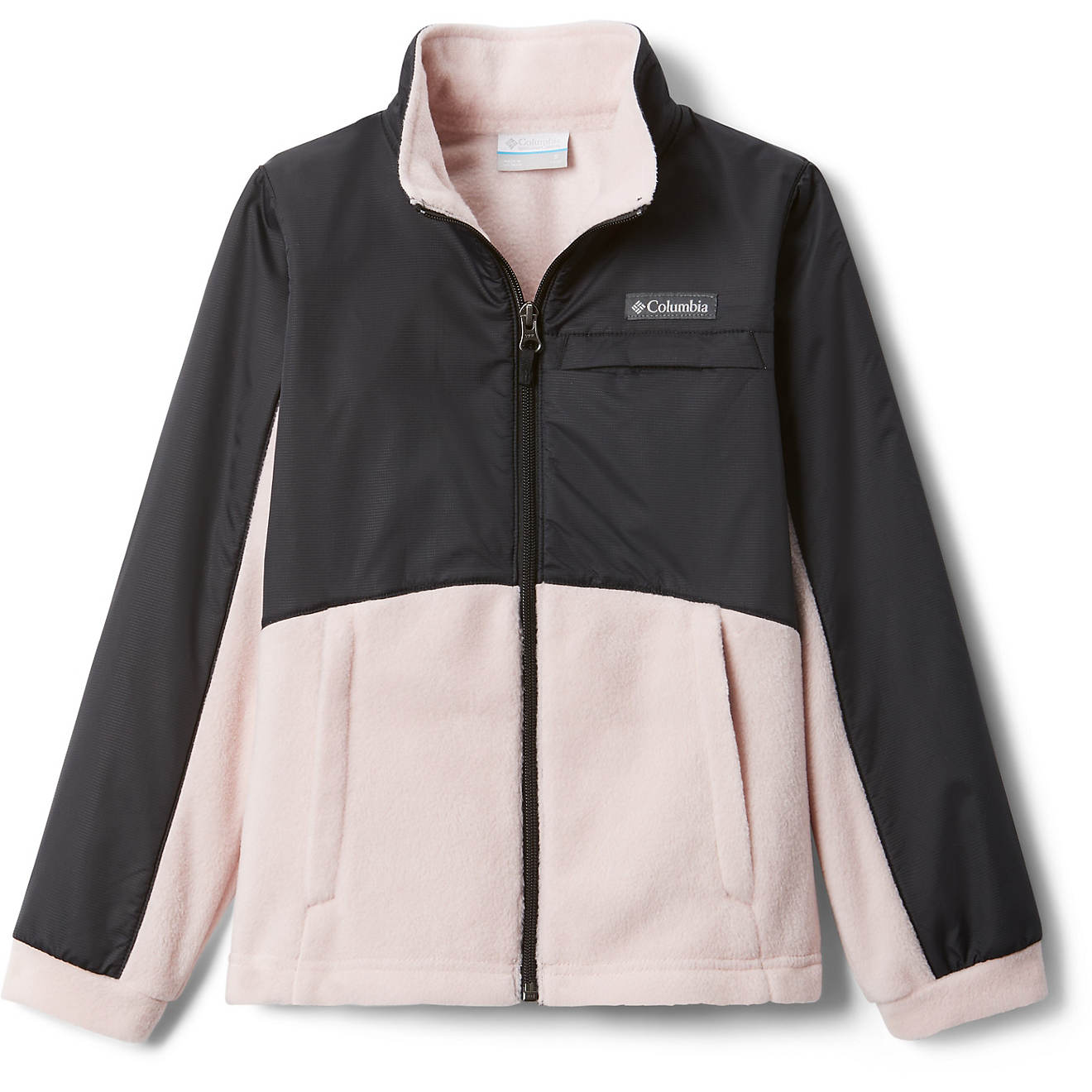 Columbia Sportswear Girls' Benton Springs III Overlay Fleece Jacket                                                              - view number 1