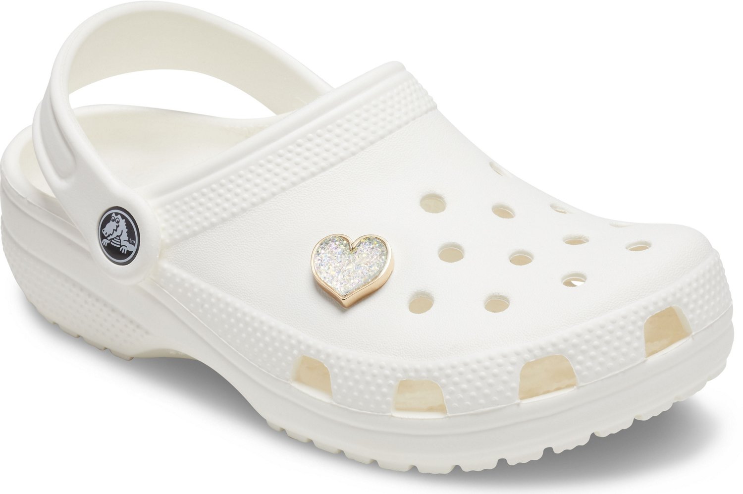 Crocs Jibbitz Sparkle Glitter Heart Charm Academy
