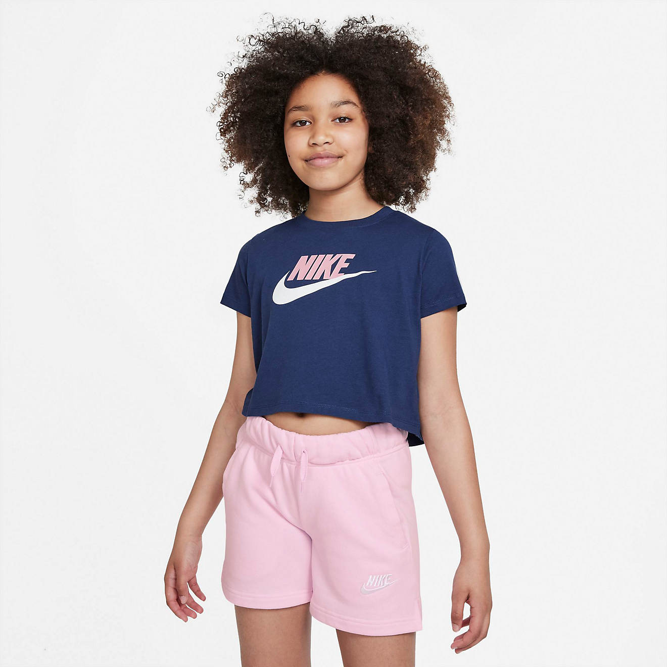 Nike Girls' Sportswear Futura Crop T-shirt                                                                                       - view number 1