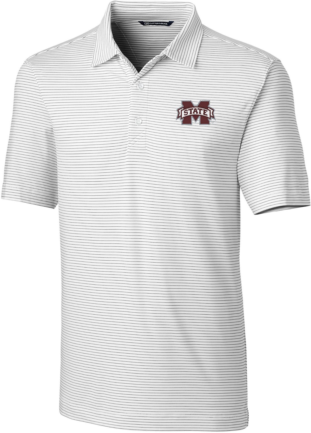 Cutter & Buck Men's Mississippi State University Tonal Stripe