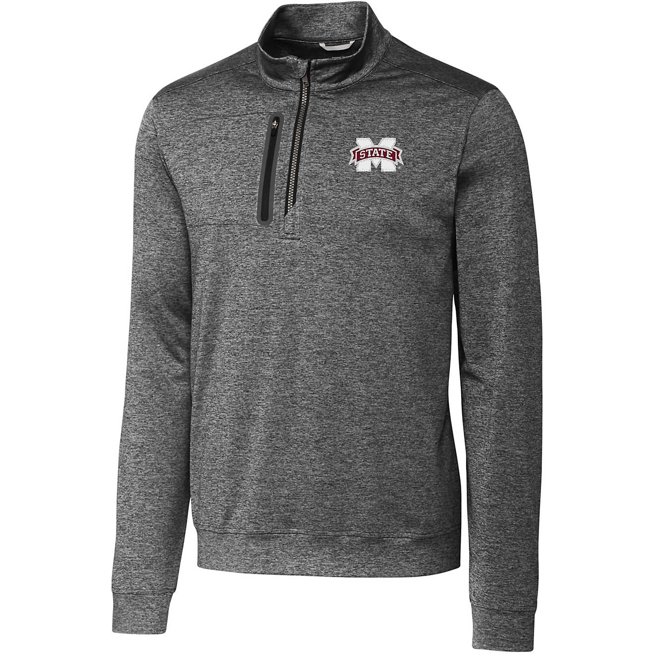 Cutter & Buck Men's Mississippi State University Stealth Half Zip  -TALL-                                                        - view number 1