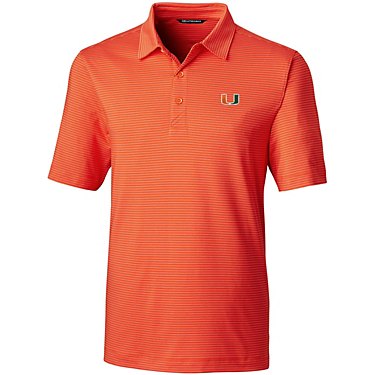 Cutter & Buck Men's University of Miami Forge Tonal Stripe Polo