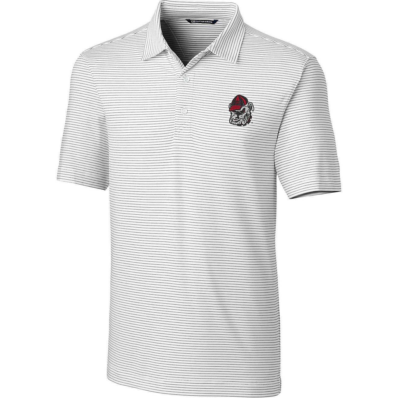Cutter & Buck Men's University of Georgia Forge Tonal Stripe Polo                                                                - view number 1