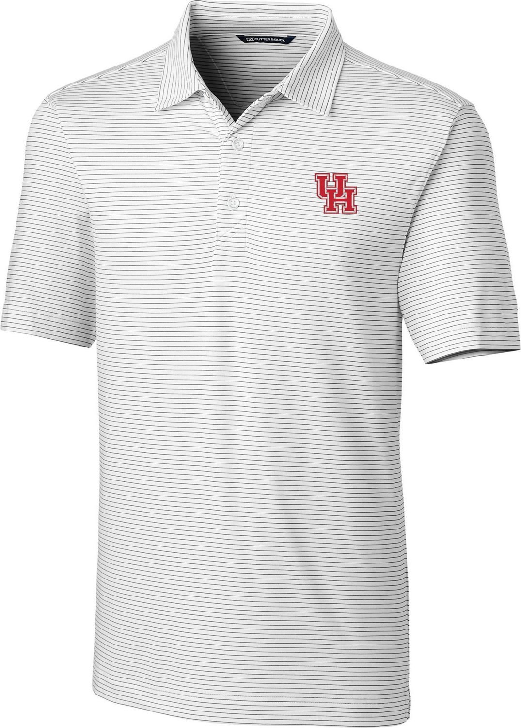 Cutter & Buck Men's University of Houston Tonal Stripe Polo Academy