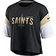 Nike Women's New Orleans Saints Short Sleeve Cropped Top                                                                         - view number 1 image