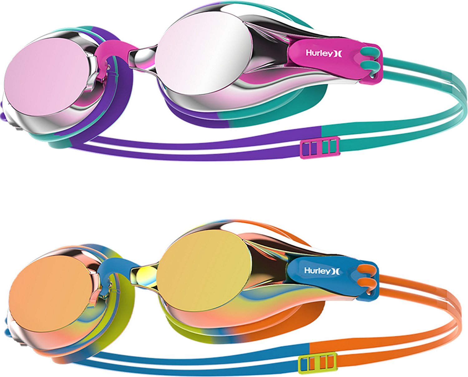 Hurley Youth Fastlane Swim Goggles 2Pack Academy