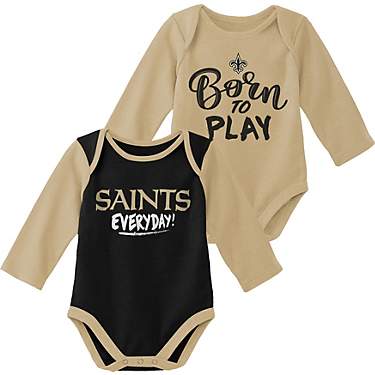 Outerstuff Infants' New Orleans Saints Little Player Creepers 2-Pack                                                            