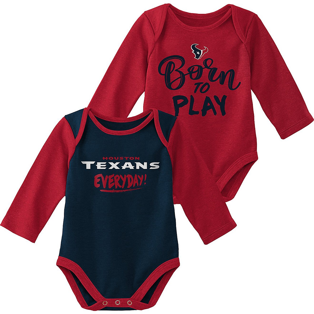 Outerstuff Infants' Houston Texans Little Player Creepers 2-Pack                                                                 - view number 1