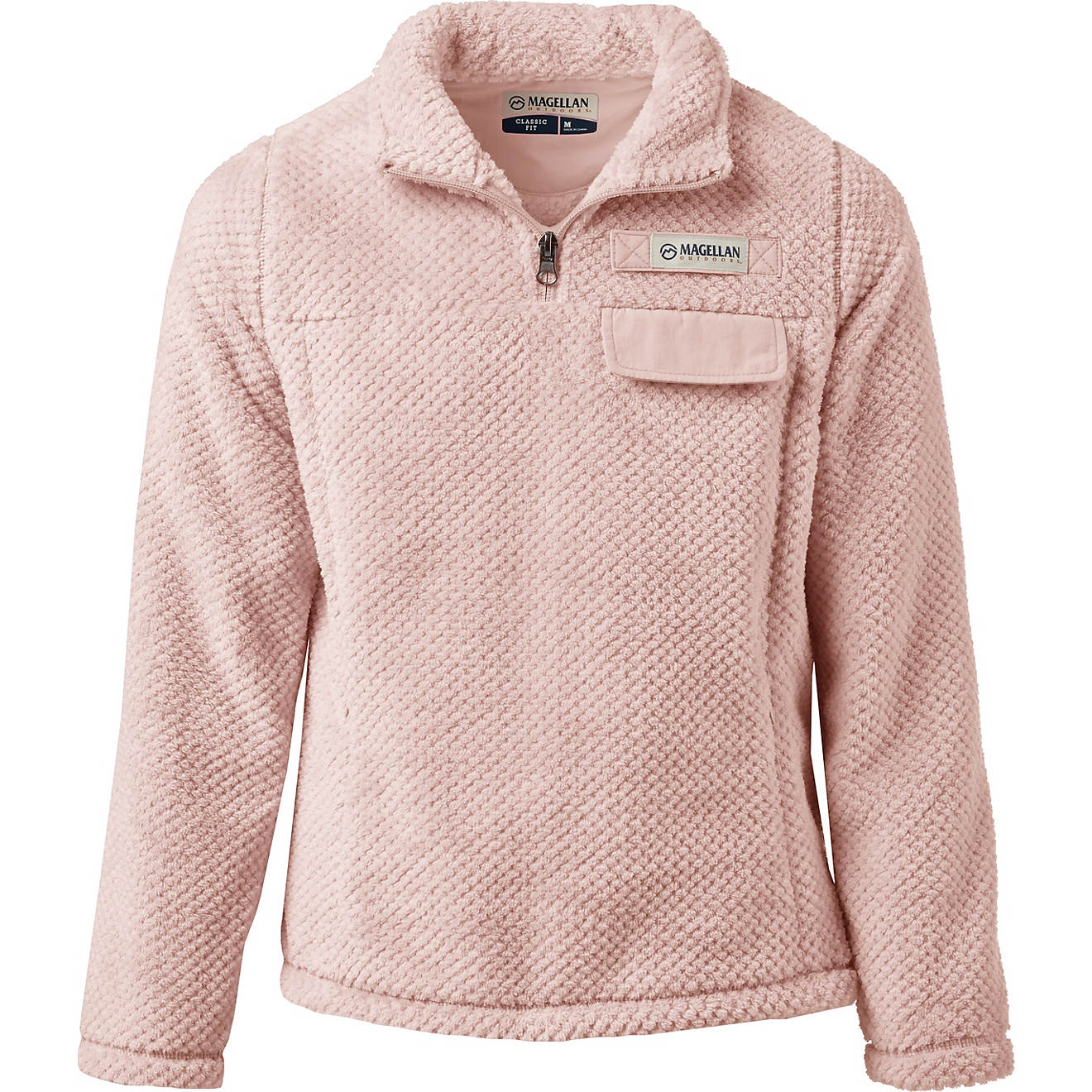 Magellan Outdoors Girls' Willow Creek 1/4-Zip Pullover Sweatshirt                                                                - view number 1