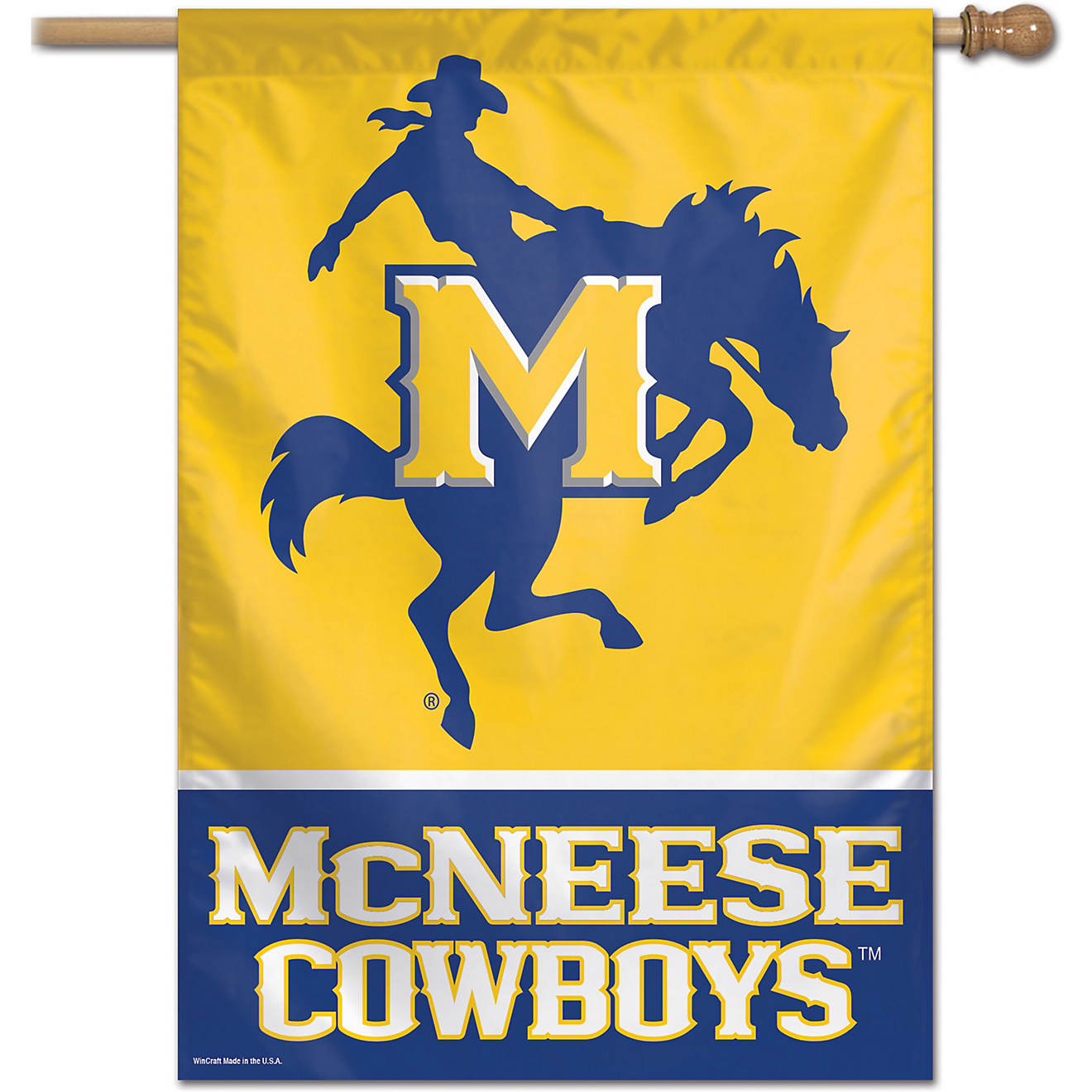 WinCraft McNeese State University 28 x 40 Vertical Flag                                                                          - view number 1