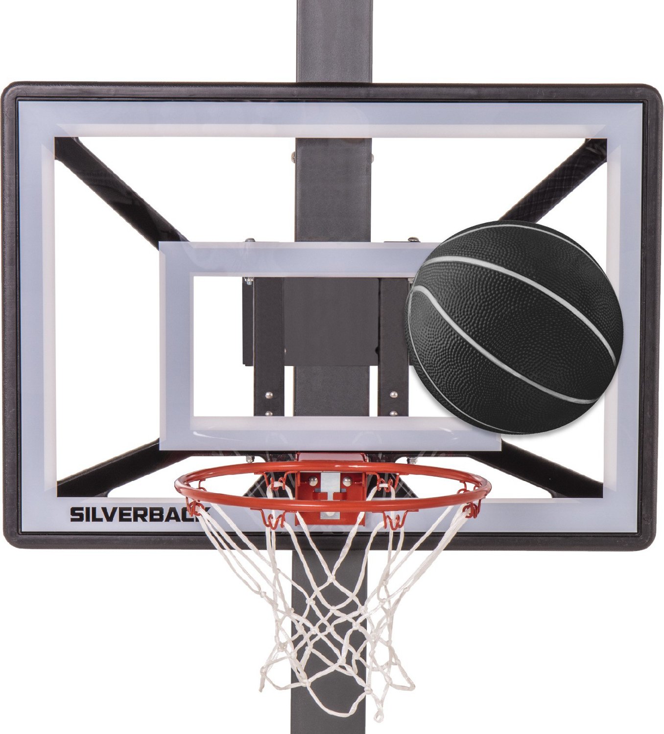 Silverback Junior Youth 33" Basketball Hoop with Lock &lsquo;n Rock Mounting Technology Mounts to Round and Vertical Poles