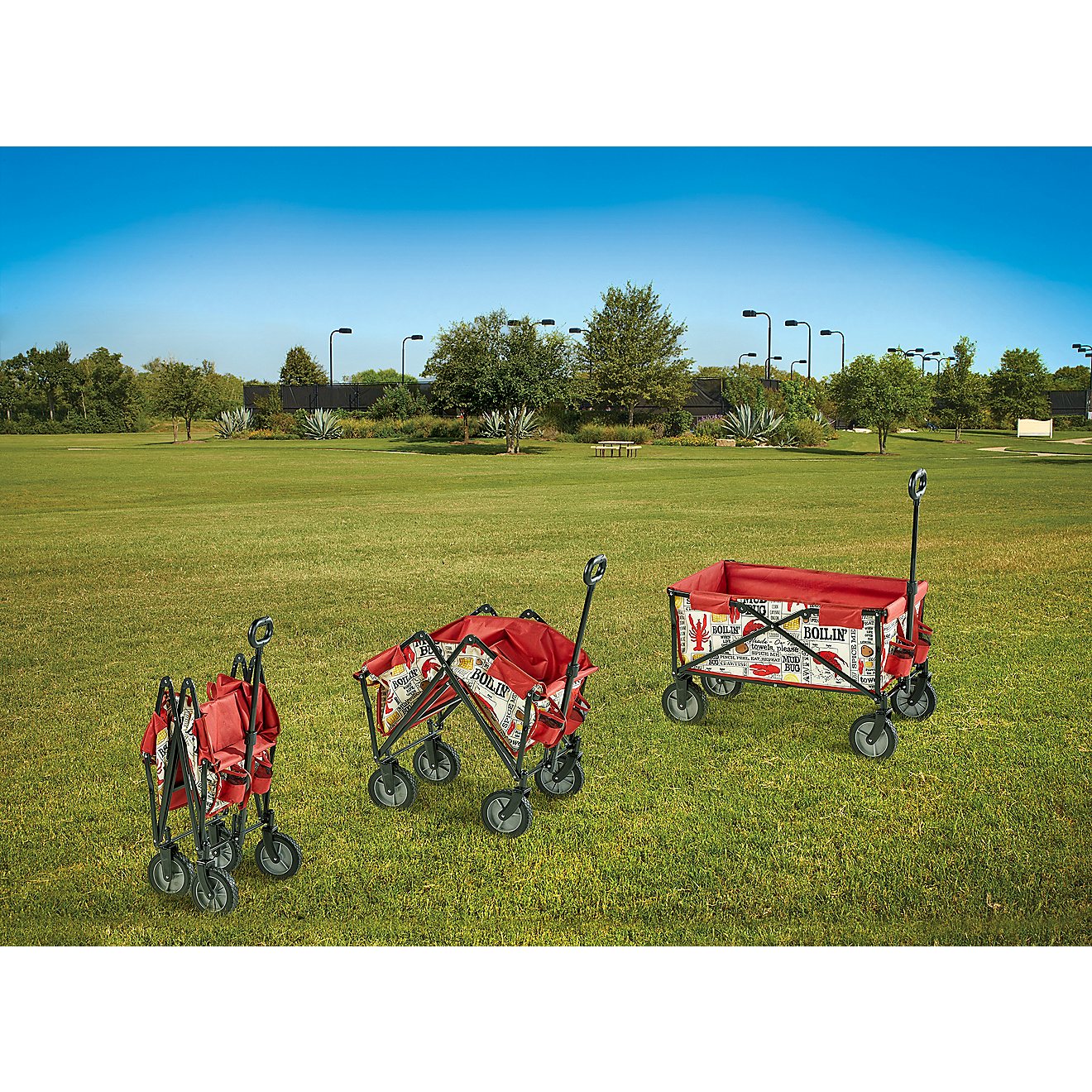Academy Sports + Outdoors Crawfish Print Folding Multipurpose Cart                                                               - view number 5