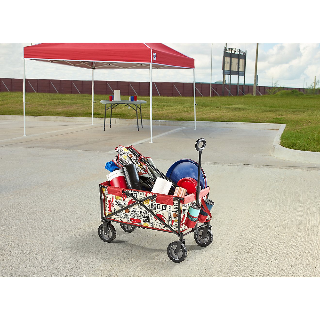 Academy Sports + Outdoors Crawfish Print Folding Multipurpose Cart                                                               - view number 3
